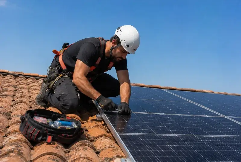 Maintenance et monitoring de panneaux solaires à Tauriac
