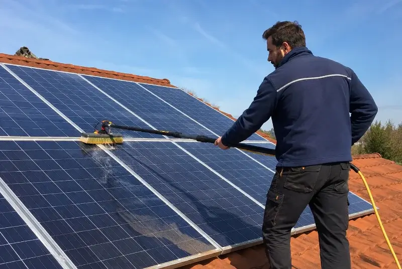 Nettoyage et entretien de panneaux solaires à Tauriac